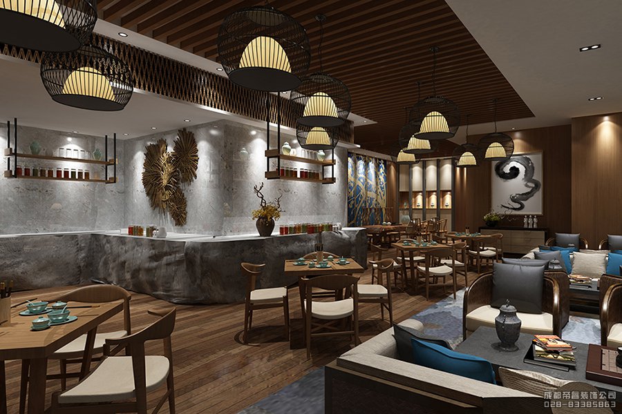 高端五星級大酒店自助餐臺(tái)設(shè)計(jì)效果圖